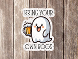 Funny Halloween Sticker Ghost Stickers Halloween Fall Decal for Laptop Halloween Sticker Cute Ghost Pun Halloween Bottle Sticker Party Fun