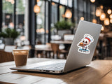 Funny Halloween Sticker Skeleton Stickers Halloween Fall Decal for Laptop Halloween Sticker Cute Skeleton Bones Pun Halloween Bottle Sticker