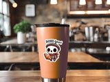 Sticker Cute Halloween Decor Funny Cute Skeleton Sticker Cute Halloween Pun Fall Cute Decal Laptop Skull Sticker Funny Cute Bones Decal