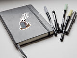 Funny Halloween Sticker Skelton Stickers Halloween Fall Decal for Bottle Halloween Sticker Cute Skeleton Pun Halloween Laptop Sticker Cute