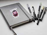 Funny Halloween Sticker Vampire Stickers Halloween Fall Decal for Laptop Halloween Sticker Cute Vampire Pun Halloween Bottle Sticker