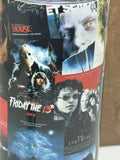 80s Horror Movie 20oz Skinny Tumbler with Lid, Metal Straw, Brush - 1980s Horror- Freddy, Chucky, Jason, Creepshow
