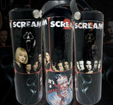 Ghostface Horror Movie Scream Trilogy 20oz Sports Water Bottle Style Skinny Tumbler with Lid & Straw