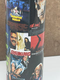 80s Horror Movie 20oz Skinny Tumbler with Lid, Metal Straw, Brush - 1980s Horror- Freddy, Chucky, Jason, Creepshow