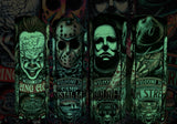Glow in the Dark Horror Movie Villains (4 Characters) 20 Ounce Stainless Steel Tumbler