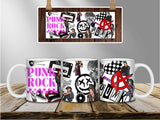 Punk Rock Ceramic Coffee Mug 11 Ounce - Skateboarder Rebel Coffee Cup with Personalization Option & Many Color Choices