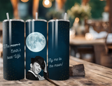 Frank Sinatra Earth's Best Mom -20 Ounce Insulated Stainless Steel Drink Tumbler - Fly me to the Moon