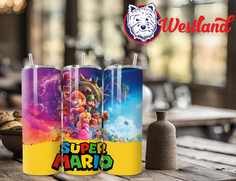 Super Mario Brothers Movie 20 Ounce Stainless Steel Tumbler