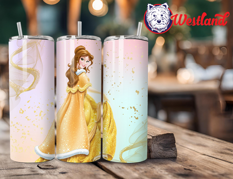 Disney Princess Belle in Ball Gown Beauty & the Beast - 20 Ounce Stainless Steel Tumbler