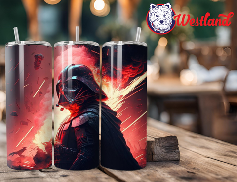 Star Wars Darth Vader with Exploding Background - 20 Ounce Stainless Steel Tumbler