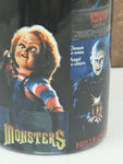 80s Horror Movie 20oz Skinny Tumbler with Lid, Metal Straw, Brush - 1980s Horror- Freddy, Chucky, Jason, Creepshow
